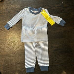 Lake Pajamas Navy Stripe BRAND NEW WITH TAGS 12-18m